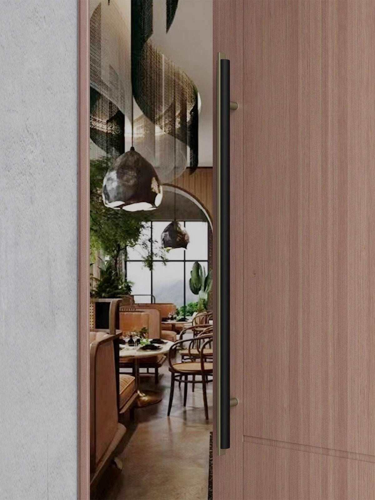 IRIS / Long Entrance Door Handles Push Pull - Handle Shop Couture 