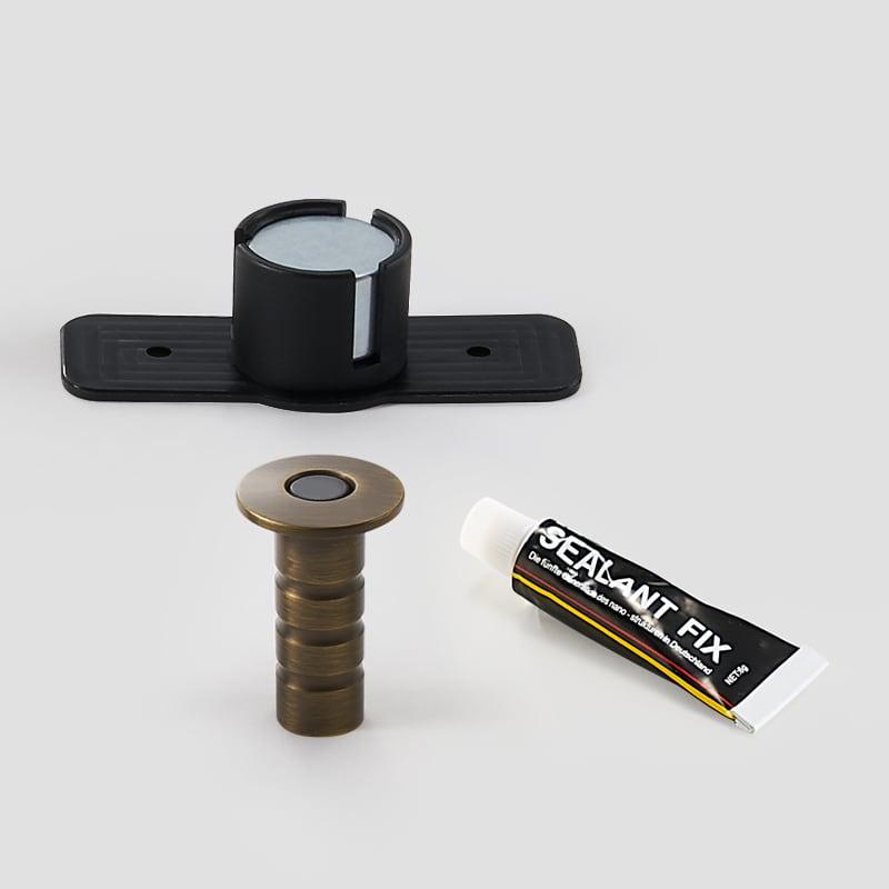 JUNIO / MAGNETIC BRASS DOOR STOP - Handle Shop Couture 