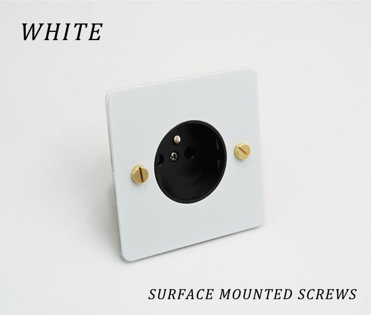 KOST / POWER OUTLET / WHITE BRASS - Handle Shop Couture 