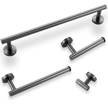 LEPA / BATHROOM HARDWARE SET / GUNMETAL GREY - Handle Shop Couture 