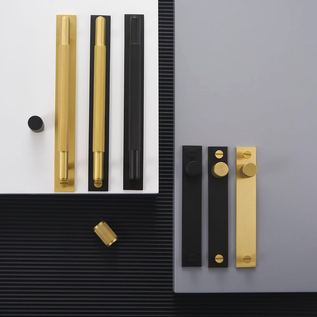 MARBELLA / Solid Brass Handle with Backplate - Handle Shop Couture 