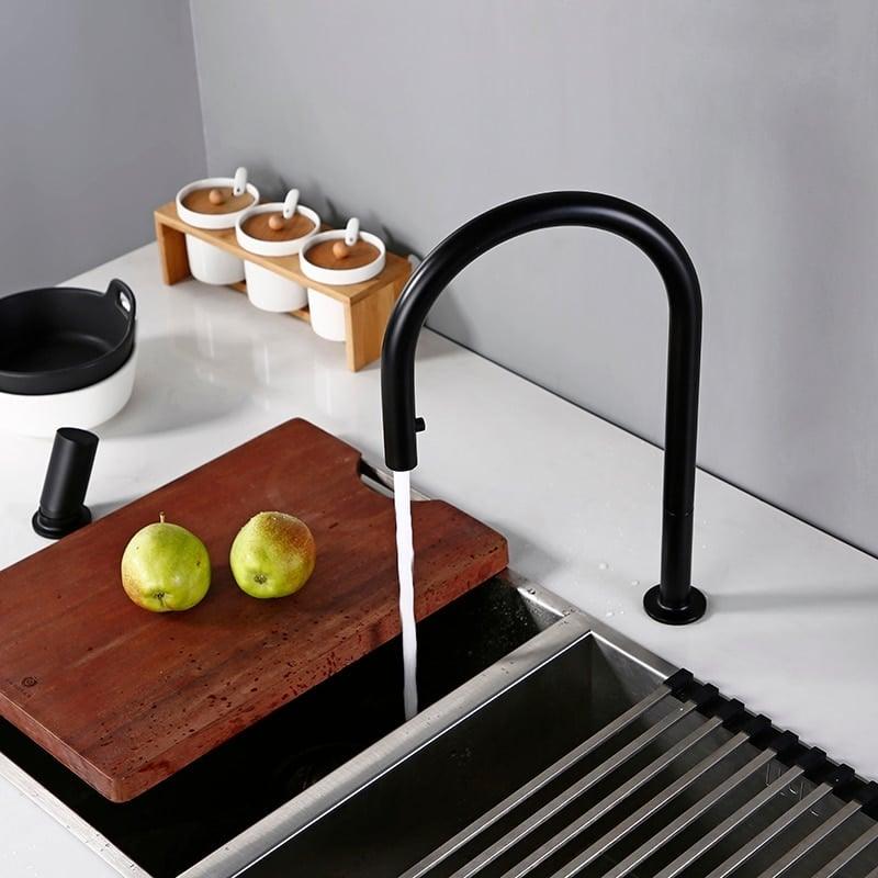 Maroussi / Single Lever Swivel Kitchen Mixer Tap - Handle Shop Couture 