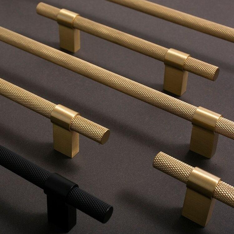MEER / SOLID BRASS HANDLES / KNURLED - Handle Shop Couture 