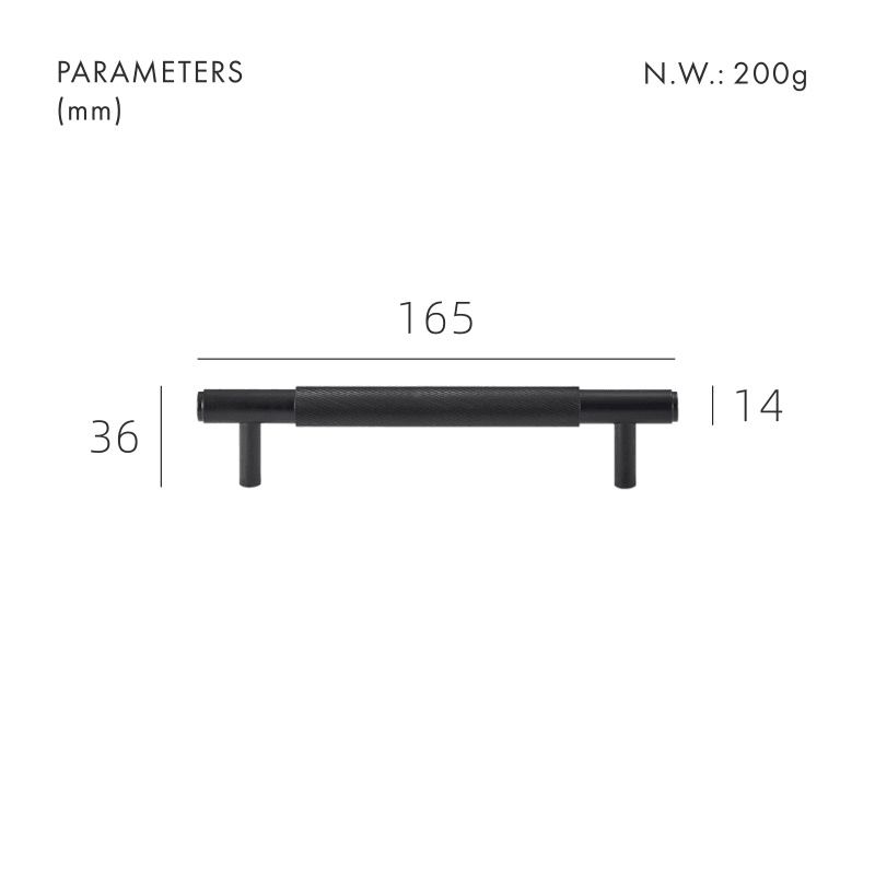PALENCIA / SOLID BRASS HANDLES / SWIRLED KNURL - Handle Shop Couture 