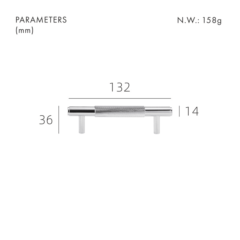 PALENCIA / SOLID BRASS HANDLES / SWIRLED KNURL - Handle Shop Couture 