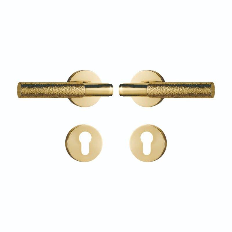 PARO / HAMMERED BRASS / DOOR HANDLES - Handle Shop Couture 