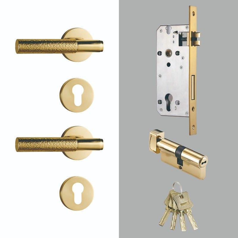 PARO / HAMMERED BRASS / DOOR HANDLES - Handle Shop Couture 