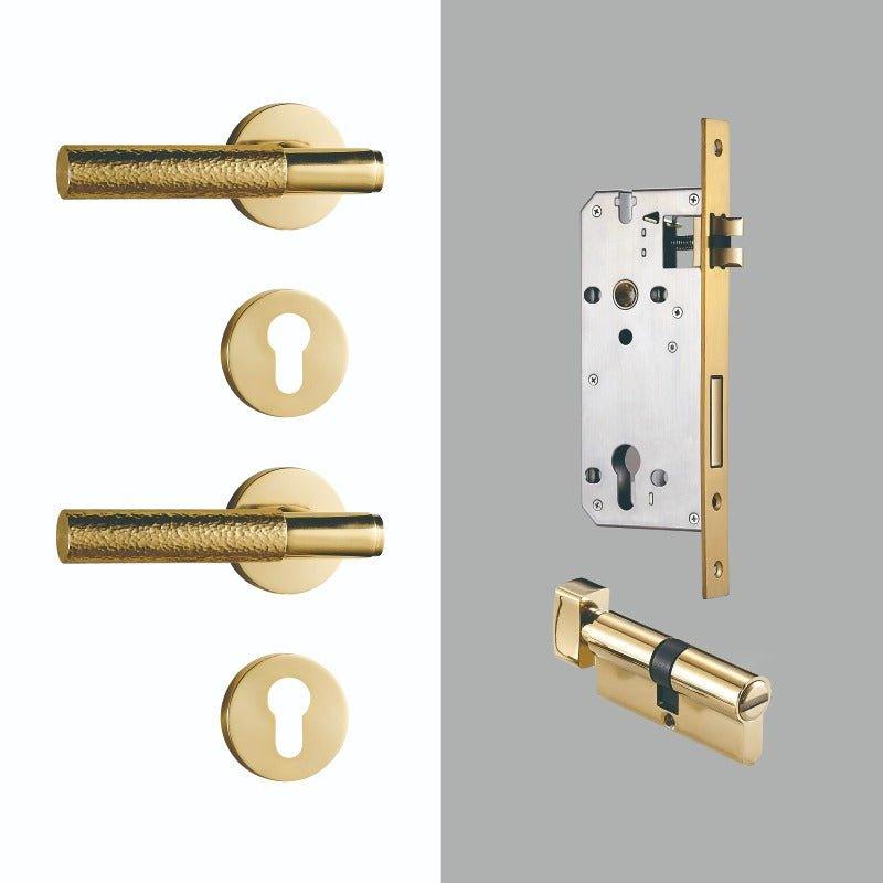 PARO / HAMMERED BRASS / DOOR HANDLES - Handle Shop Couture 