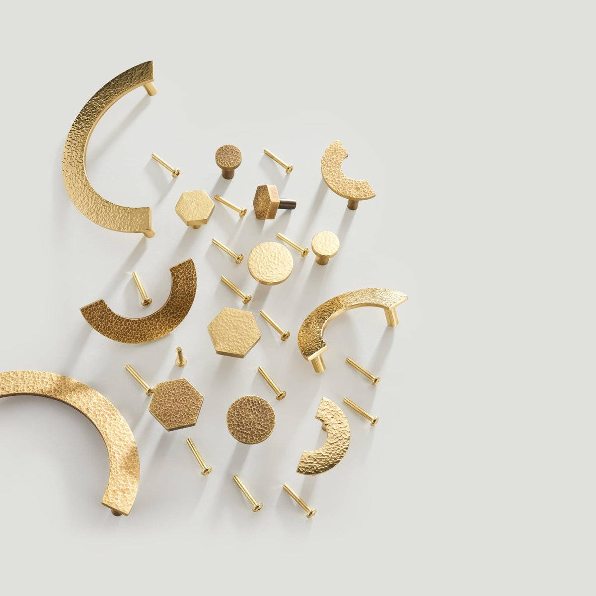 PARO / Hammered Brass Knobs - Handle Shop Couture 