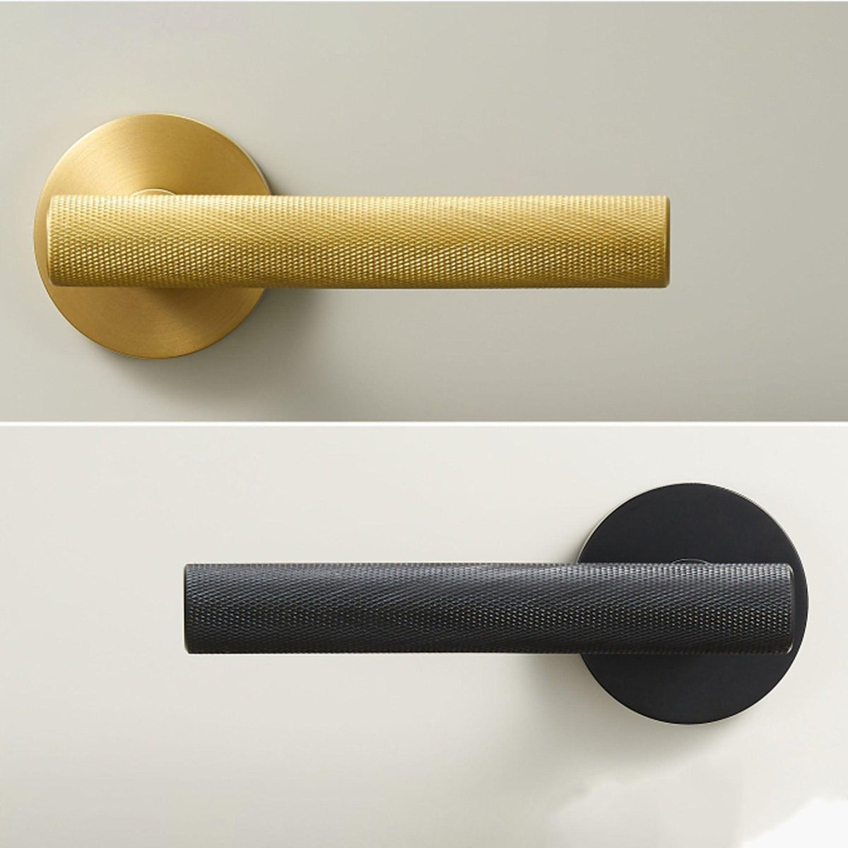 PORTA / KNURLED BRASS / DOOR HANDLES - Handle Shop Couture 