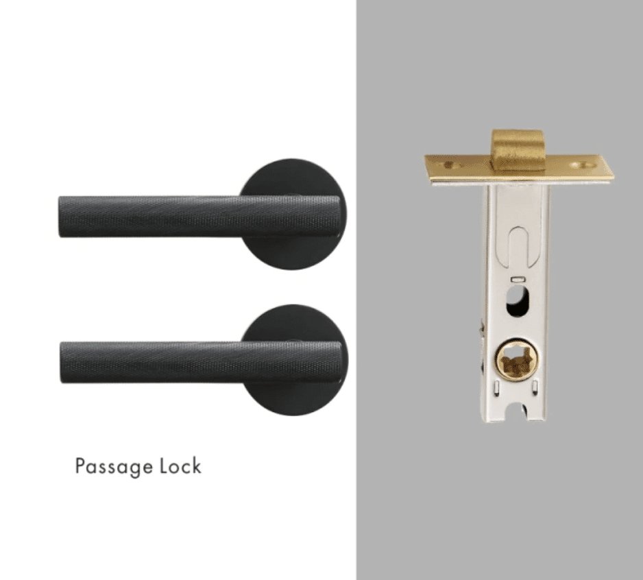 PORTA / KNURLED BRASS / DOOR HANDLES - Handle Shop Couture 