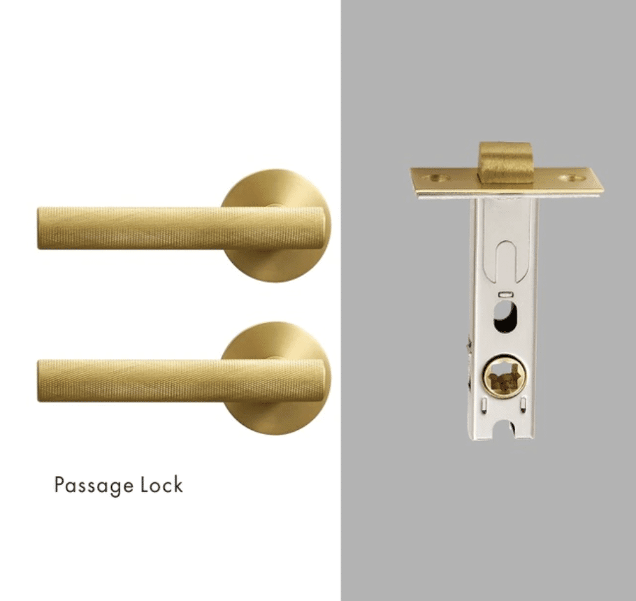 PORTA / KNURLED BRASS / DOOR HANDLES - Handle Shop Couture 