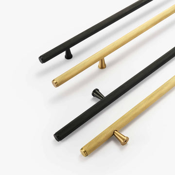 PORTA / SOLID BRASS HANDLES / KNURLED - Handle Shop Couture 
