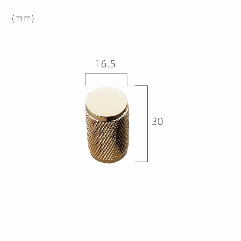 PORTA / SOLID BRASS KNOBS / KNURLED - Handle Shop Couture 