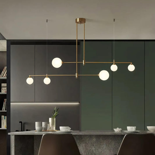 PRISMATICA / Brass Chandelier - Handle Shop Couture 
