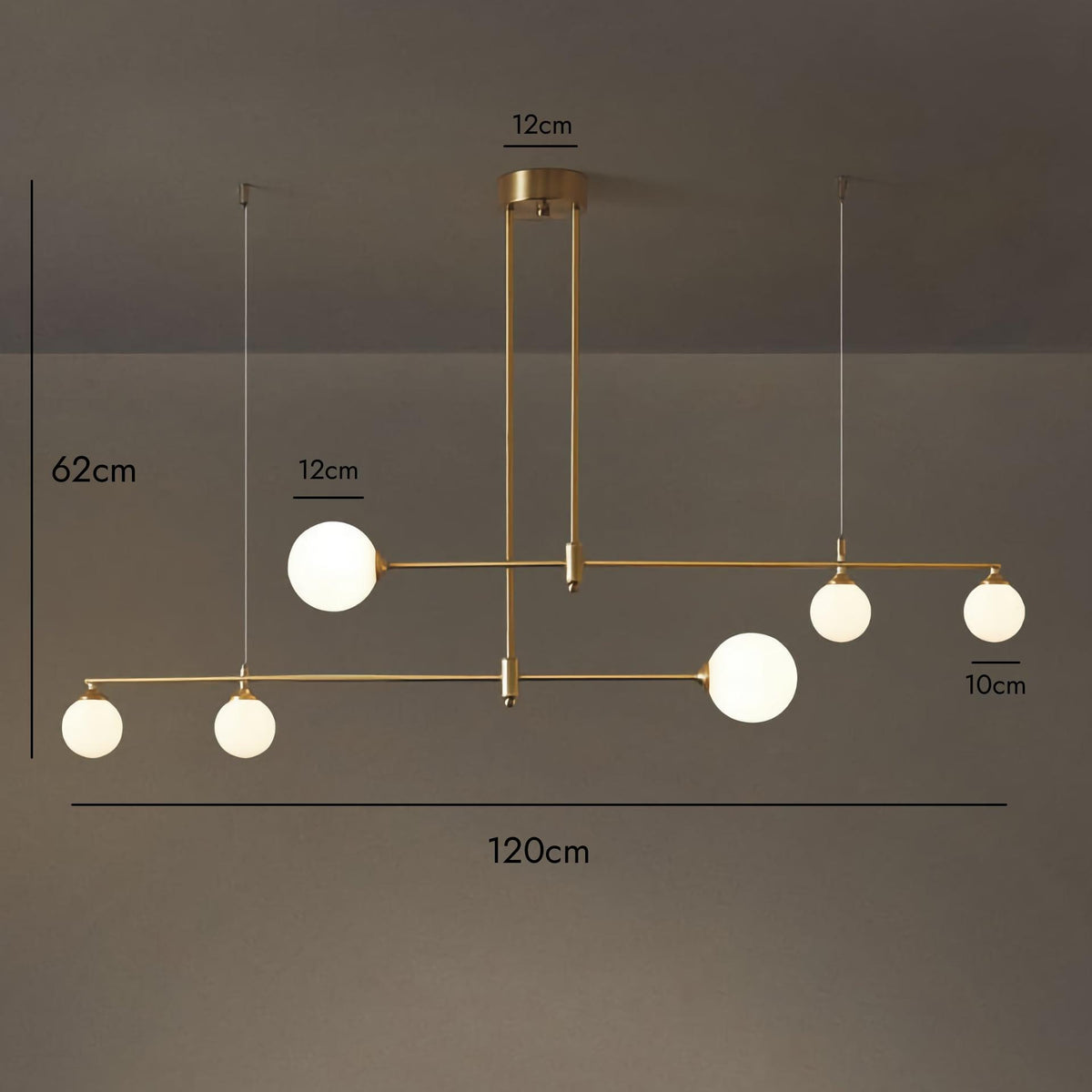 PRISMATICA / Brass Chandelier - Handle Shop Couture 