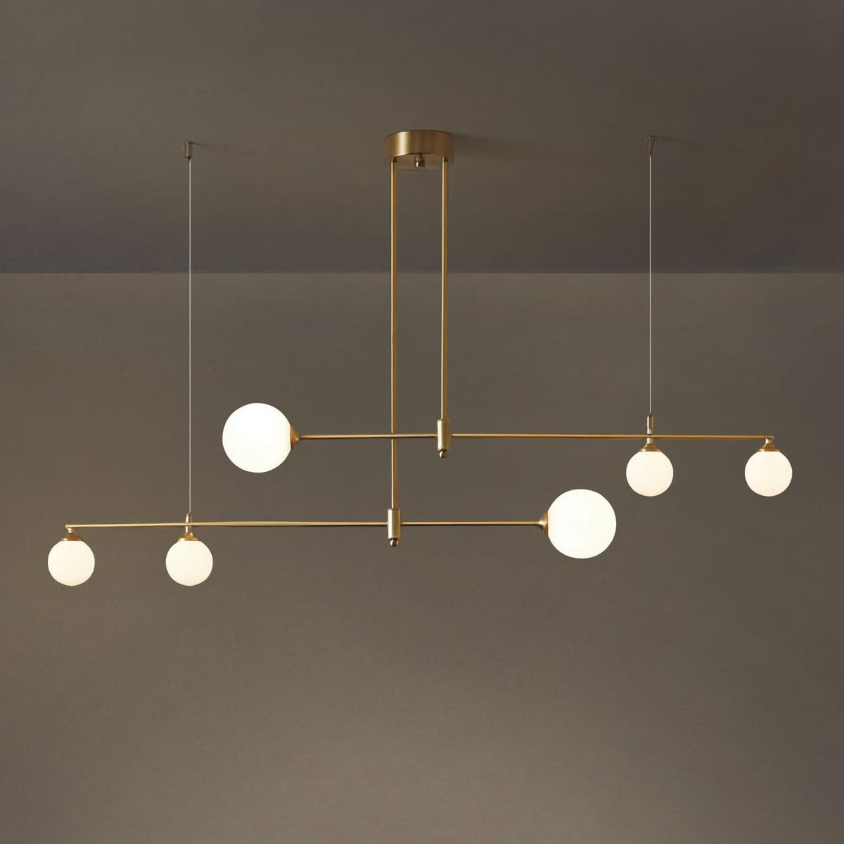 PRISMATICA / Brass Chandelier - Handle Shop Couture 