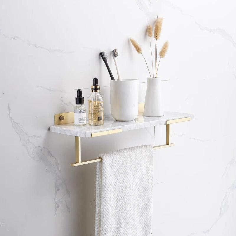 RAFI / MARBLE & BRASS SHELF - Handle Shop Couture 