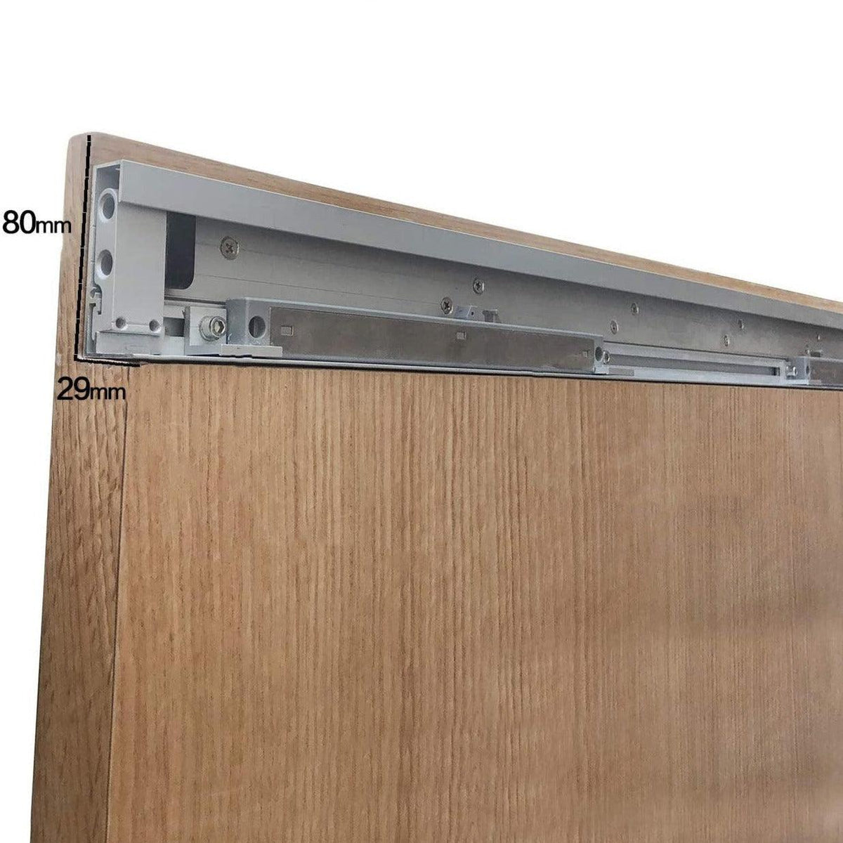 Soft-Closing Concealed / Sliding Barn Door Hardware Kit Mechanism - Handle Shop Couture 