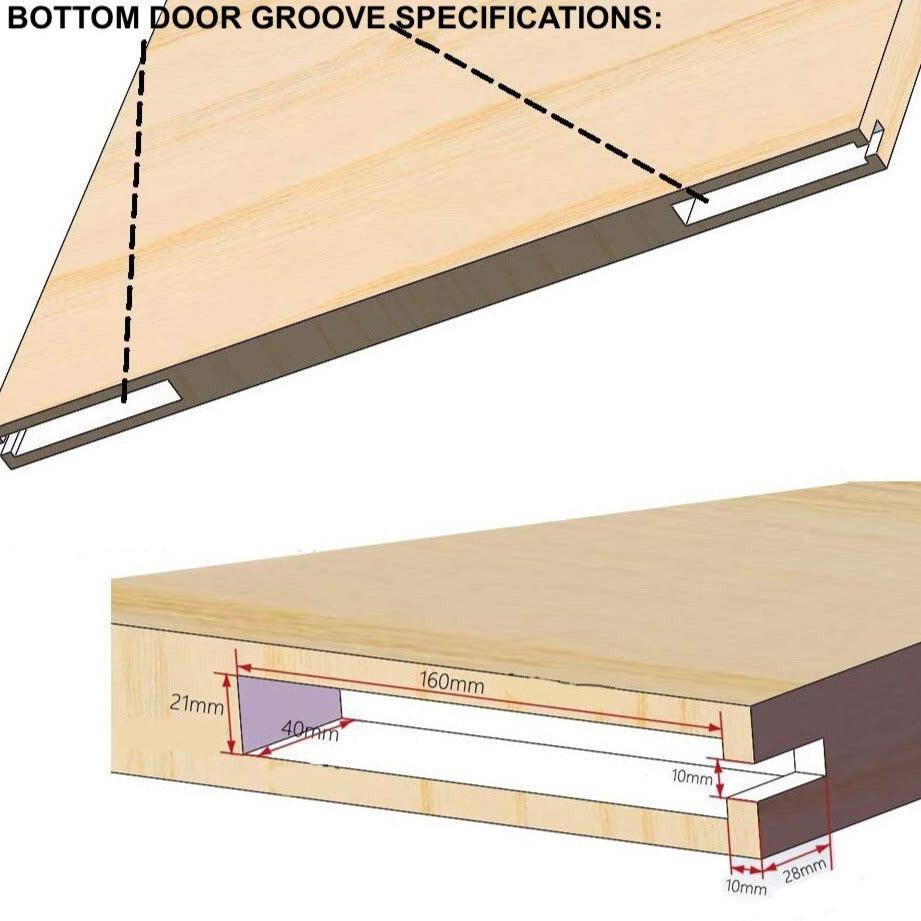 Soft-Closing Concealed / Sliding Barn Door Hardware Kit Mechanism - Handle Shop Couture 