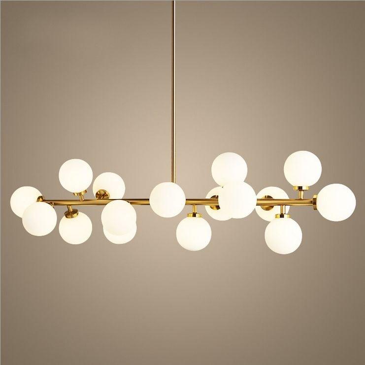 STROMA / Frosted Glass Chandelier - Handle Shop Couture 