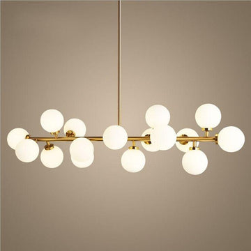 STROMA / Frosted Glass Chandelier - Handle Shop Couture 