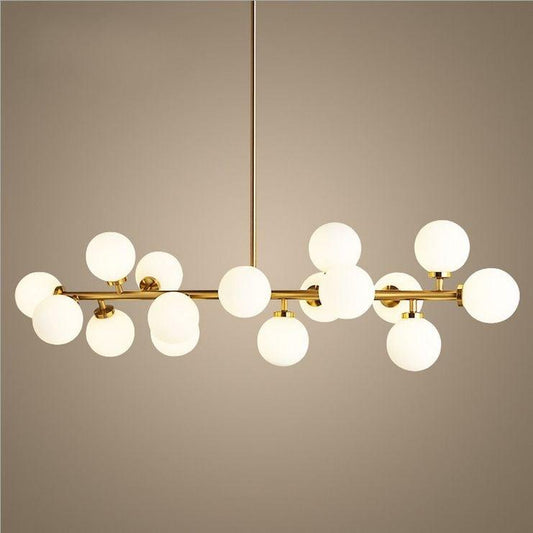 STROMA / Frosted Glass Chandelier - Handle Shop Couture 
