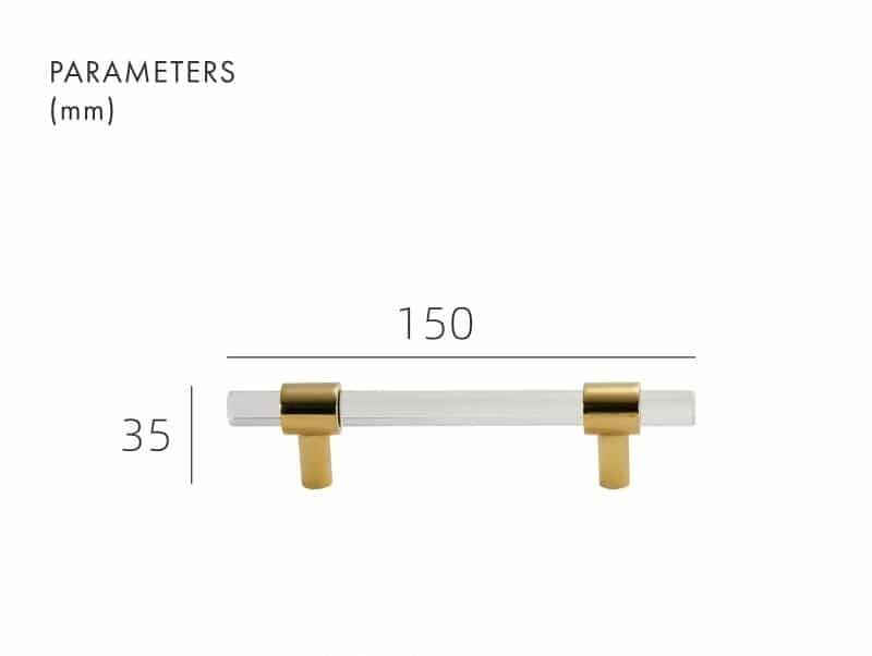 VITRE / ACRYLIC & BRASS HANDLES - Handle Shop Couture 