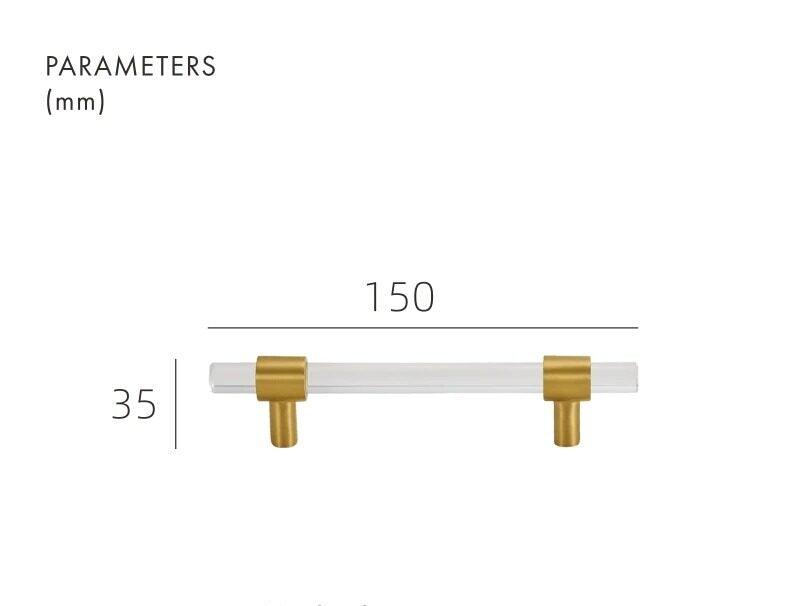 VITRE / ACRYLIC & BRASS HANDLES - Handle Shop Couture 