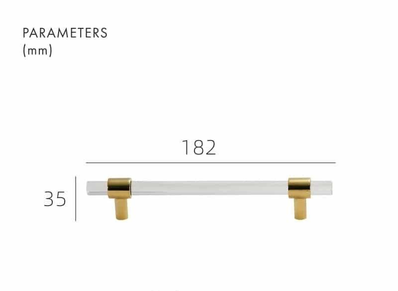 VITRE / ACRYLIC & BRASS HANDLES - Handle Shop Couture 