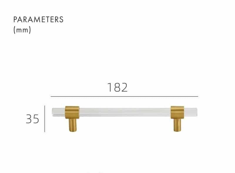 VITRE / ACRYLIC & BRASS HANDLES - Handle Shop Couture 