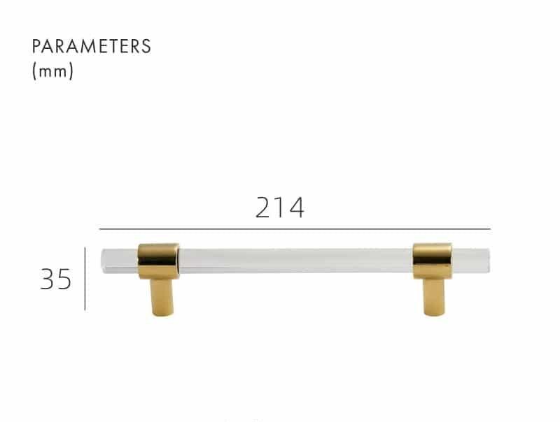 VITRE / ACRYLIC & BRASS HANDLES - Handle Shop Couture 