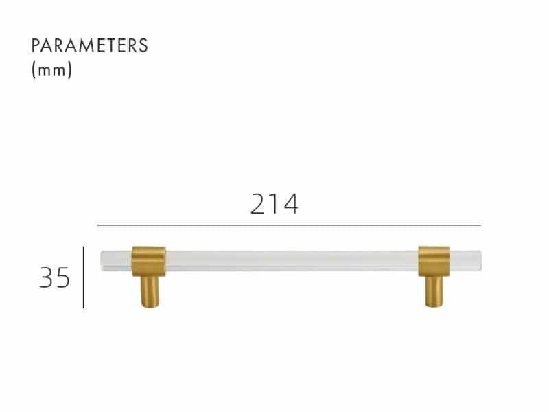 VITRE / ACRYLIC & BRASS HANDLES - Handle Shop Couture 