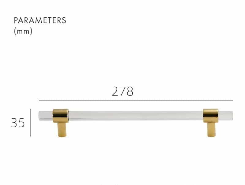 VITRE / ACRYLIC & BRASS HANDLES - Handle Shop Couture 