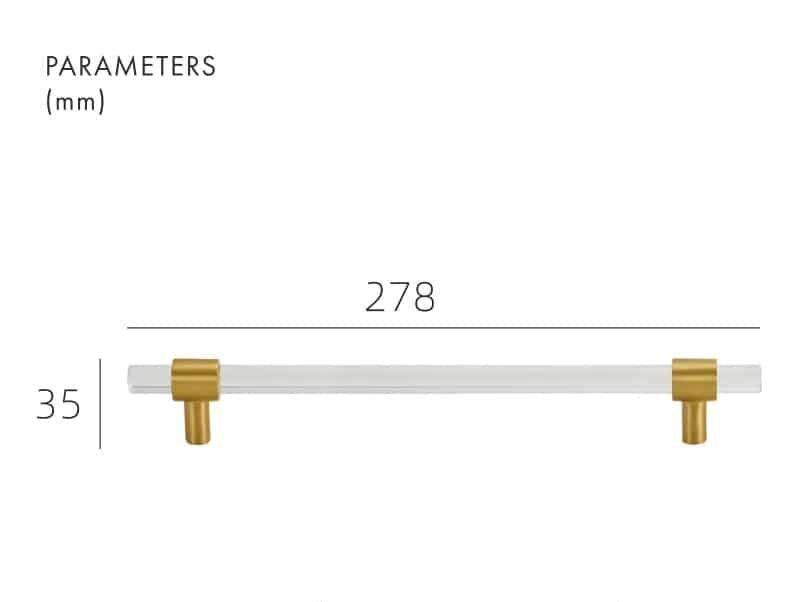 VITRE / ACRYLIC & BRASS HANDLES - Handle Shop Couture 