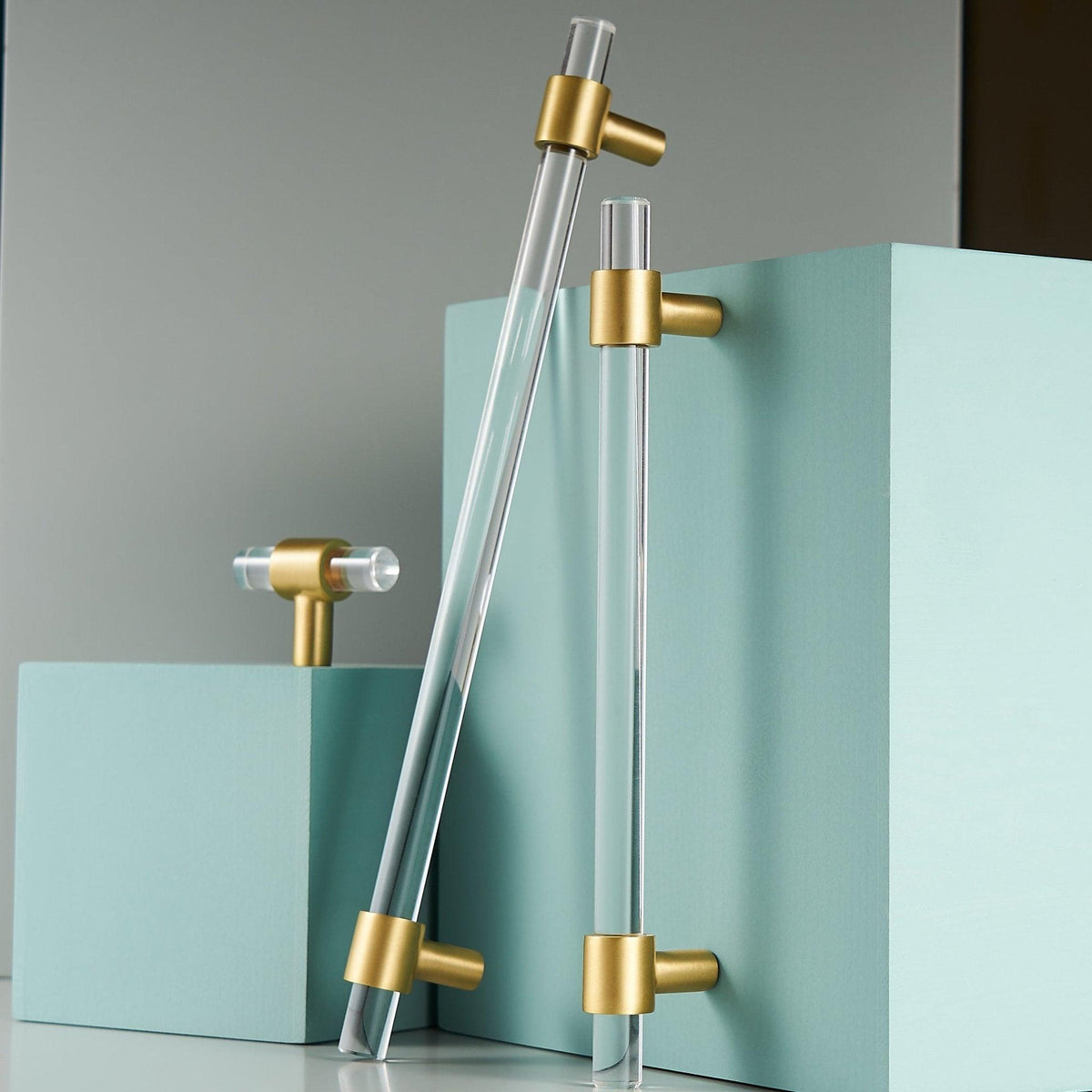 VITRE / ACRYLIC & BRASS T-BARS - Handle Shop Couture 