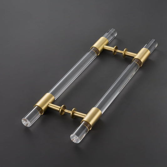 VITRE / PULL DOOR HANDLE / ACRYLIC BRASS - Handle Shop Couture 