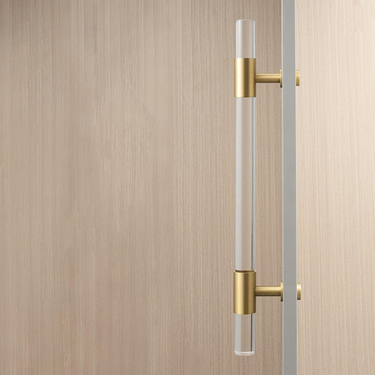 VITRE / PULL DOOR HANDLE / ACRYLIC BRASS - Handle Shop Couture 