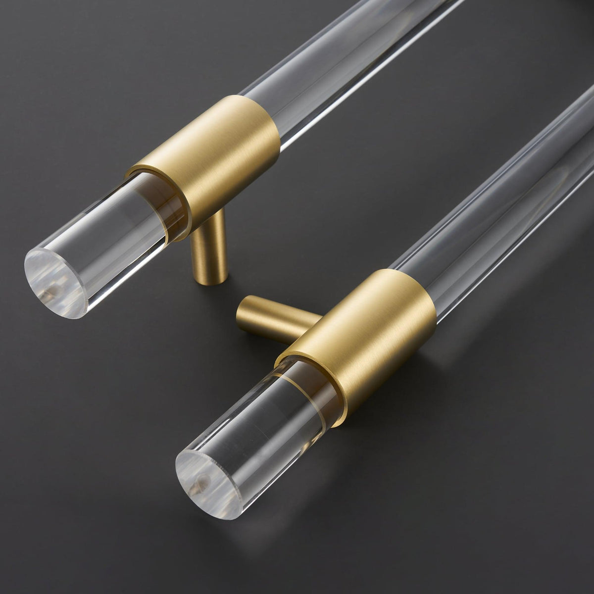 VITRE / PULL DOOR HANDLE / ACRYLIC BRASS - Handle Shop Couture 