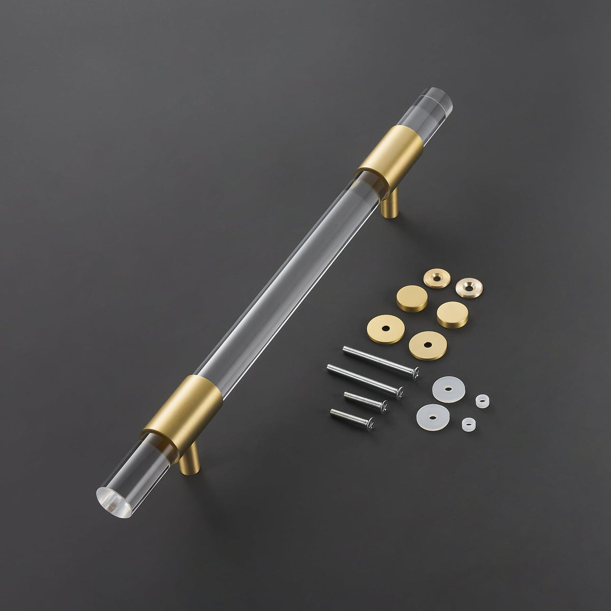 VITRE / PULL DOOR HANDLE / ACRYLIC BRASS - Handle Shop Couture 